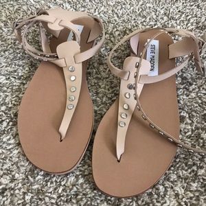 Steve Madden sandals with wrap around ankle strap